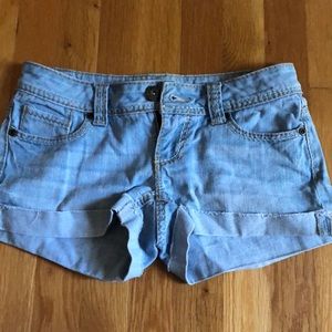 Light Wash Denim Shorts